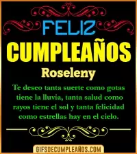 GIF Frases de Cumpleaños Roseleny